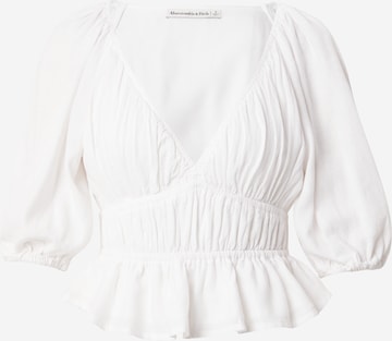 Abercrombie & Fitch Bluzka w kolorze biały: przód