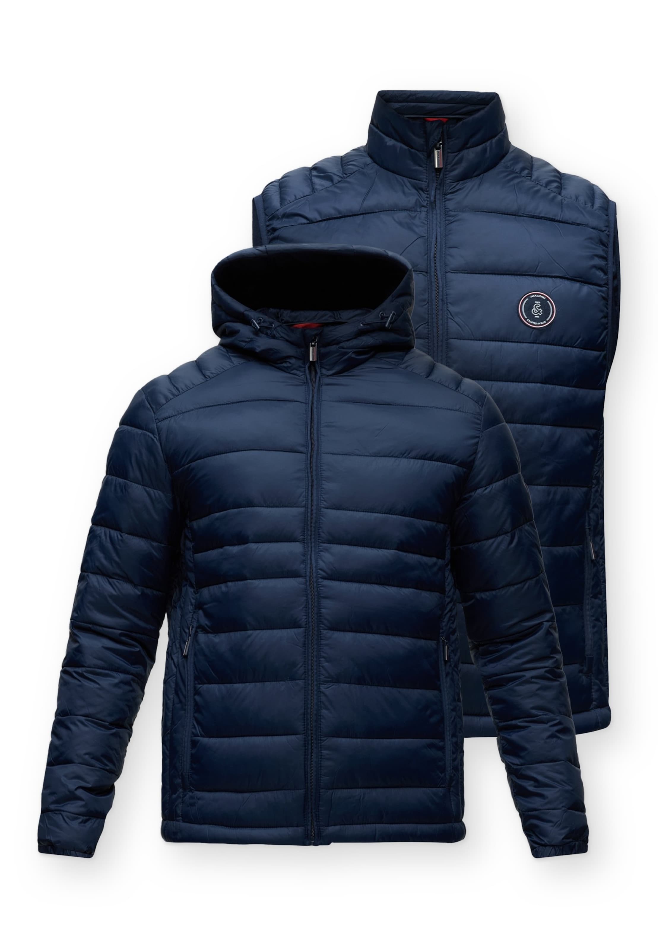 JACK & JONES Prijelazna jakna 'JJEKINGSLEY' veličine S u tamno plava, Pregled proizvoda