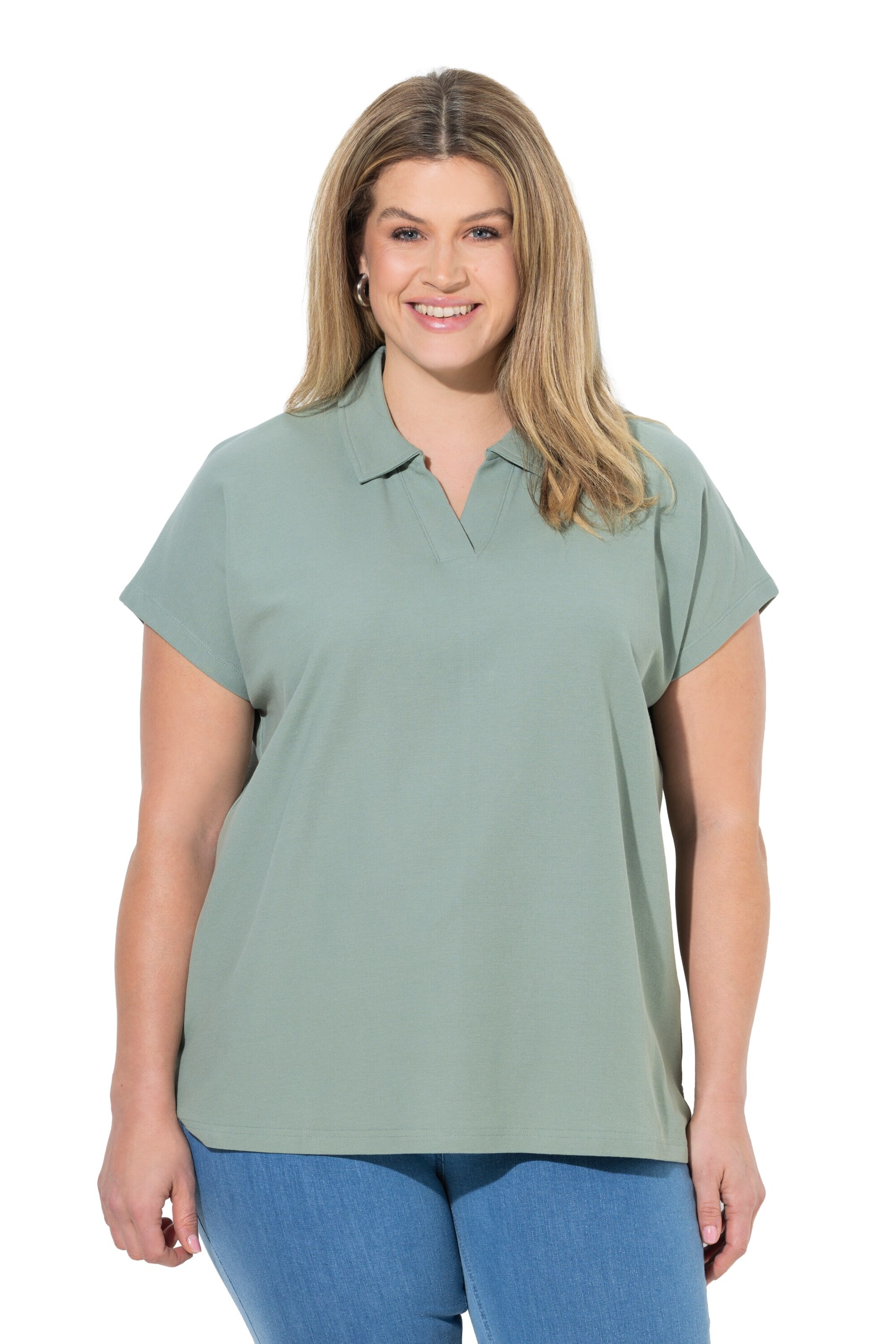 Ulla Popken Shirt in Green: front