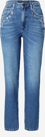 GUESS Дънки Tapered Leg Дънки в синьо: отпред