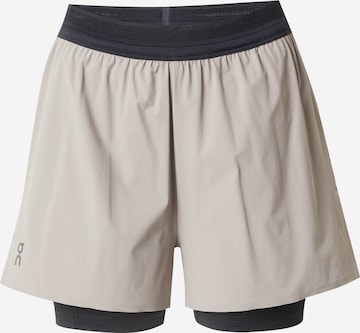 Pantalon de sport On en beige : devant