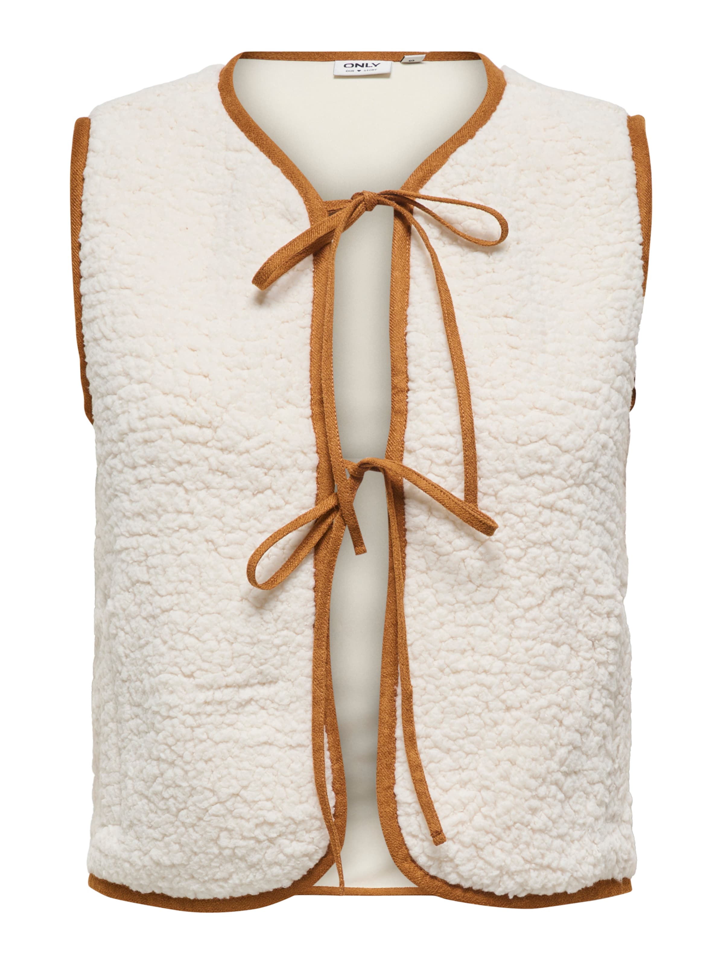 Only Petite Vest &#x27;ONLAGATE&#x27; in Beige: front