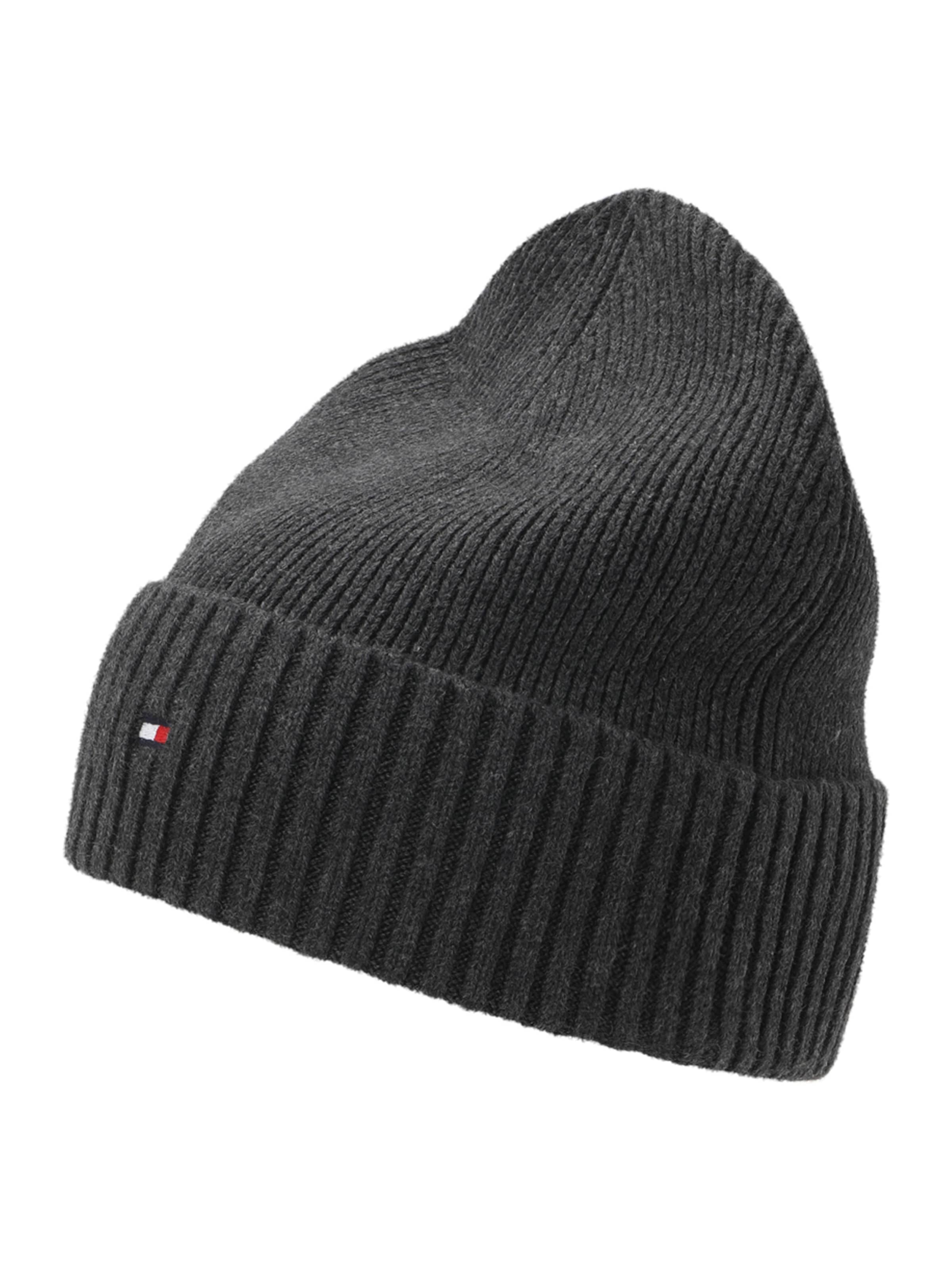 TOMMY HILFIGER Mütze in Grau: Vorderseite