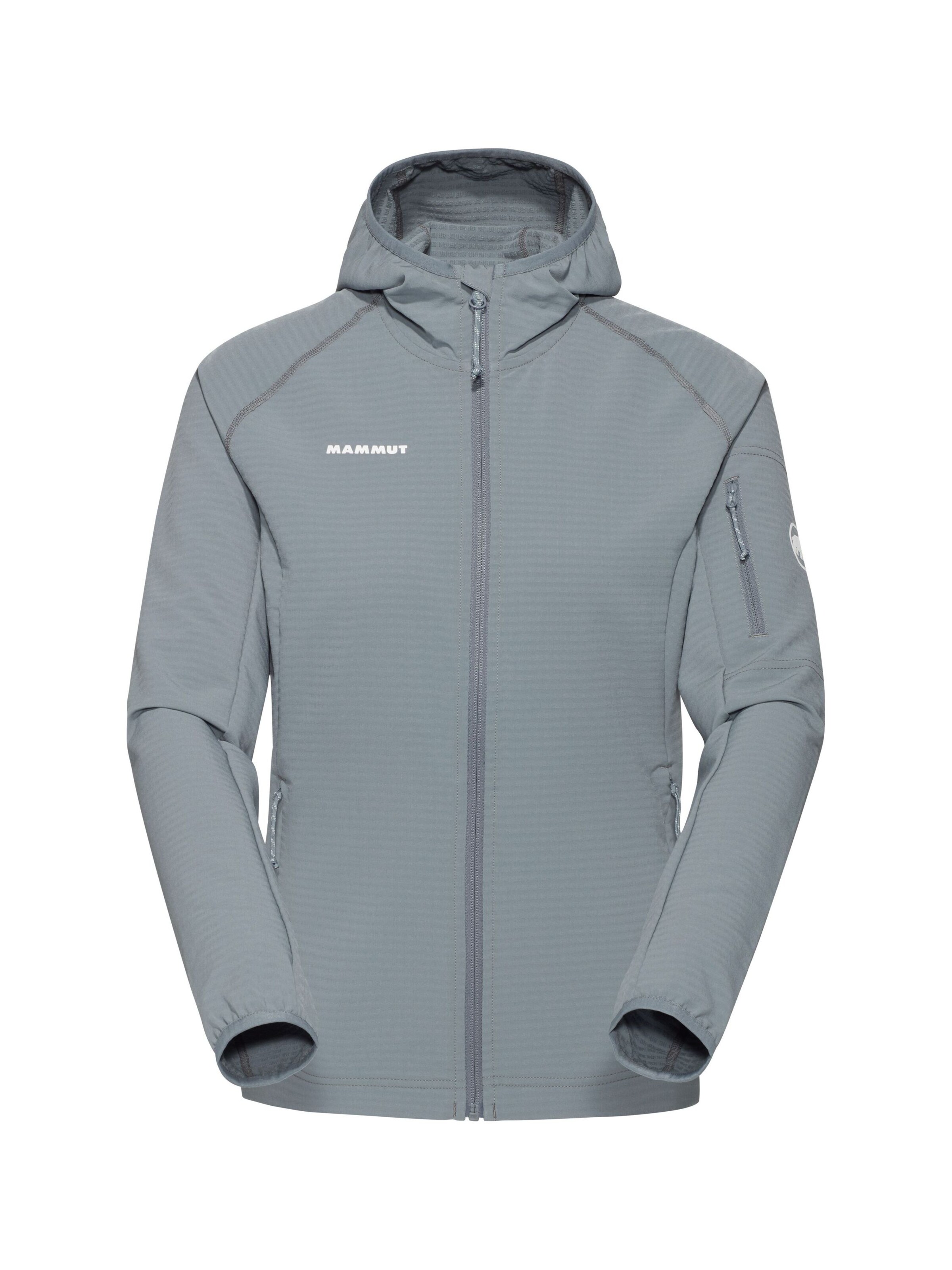 MAMMUT Funktionsfleecejacke 'Madris' in Grau: Vorderseite