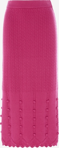 Jupe IZIA en rose : devant