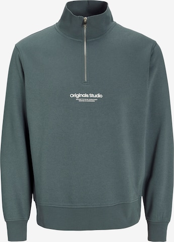 JACK & JONES Majica 'JWHVESTERBRO' | modra barva: sprednja stran