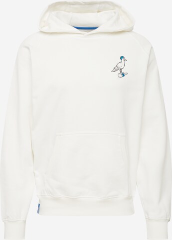 Derbe Sweatshirt in White: front