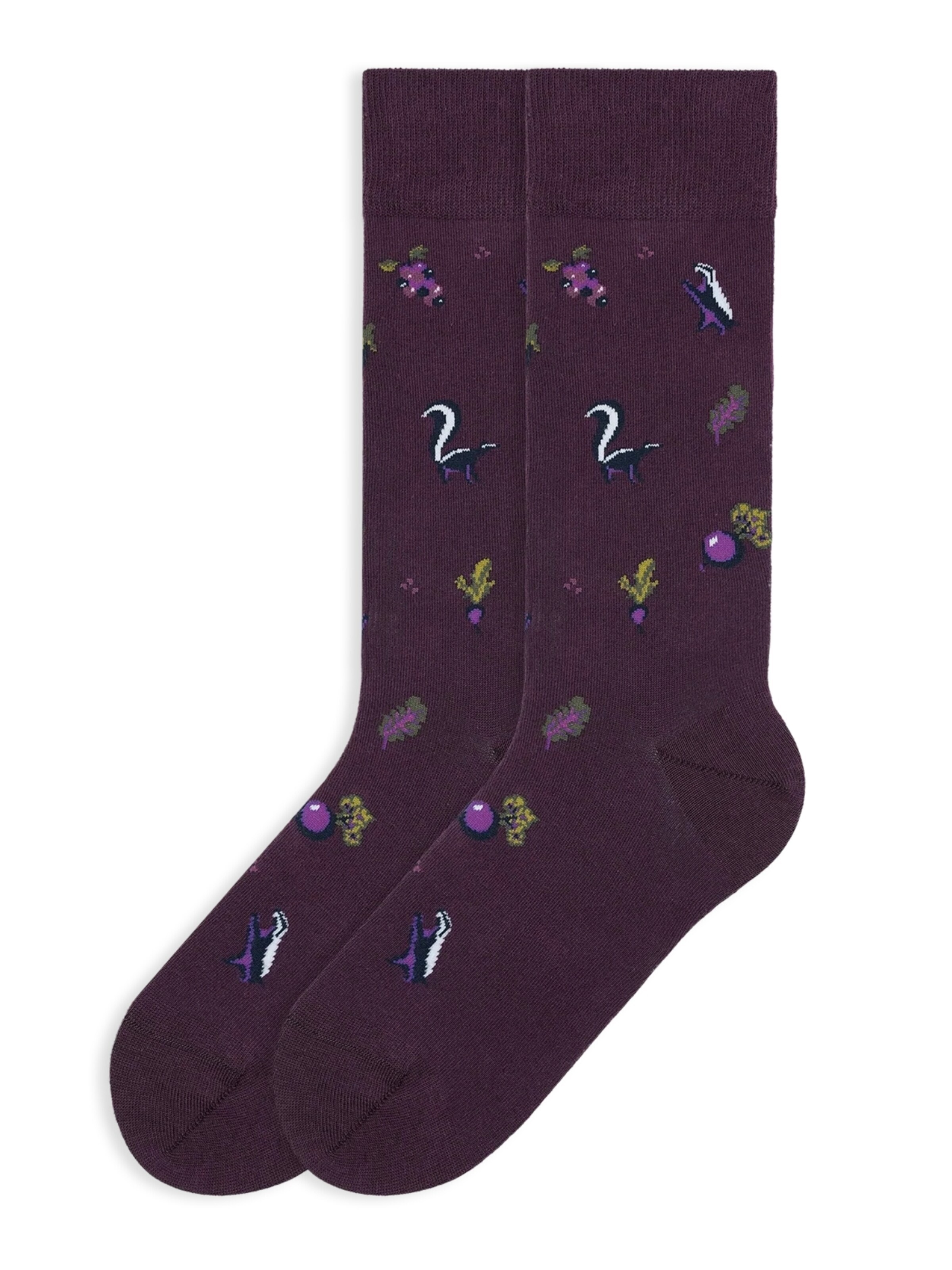 Von Jungfeld Socks 'Herbst ICONS' in Purple: front