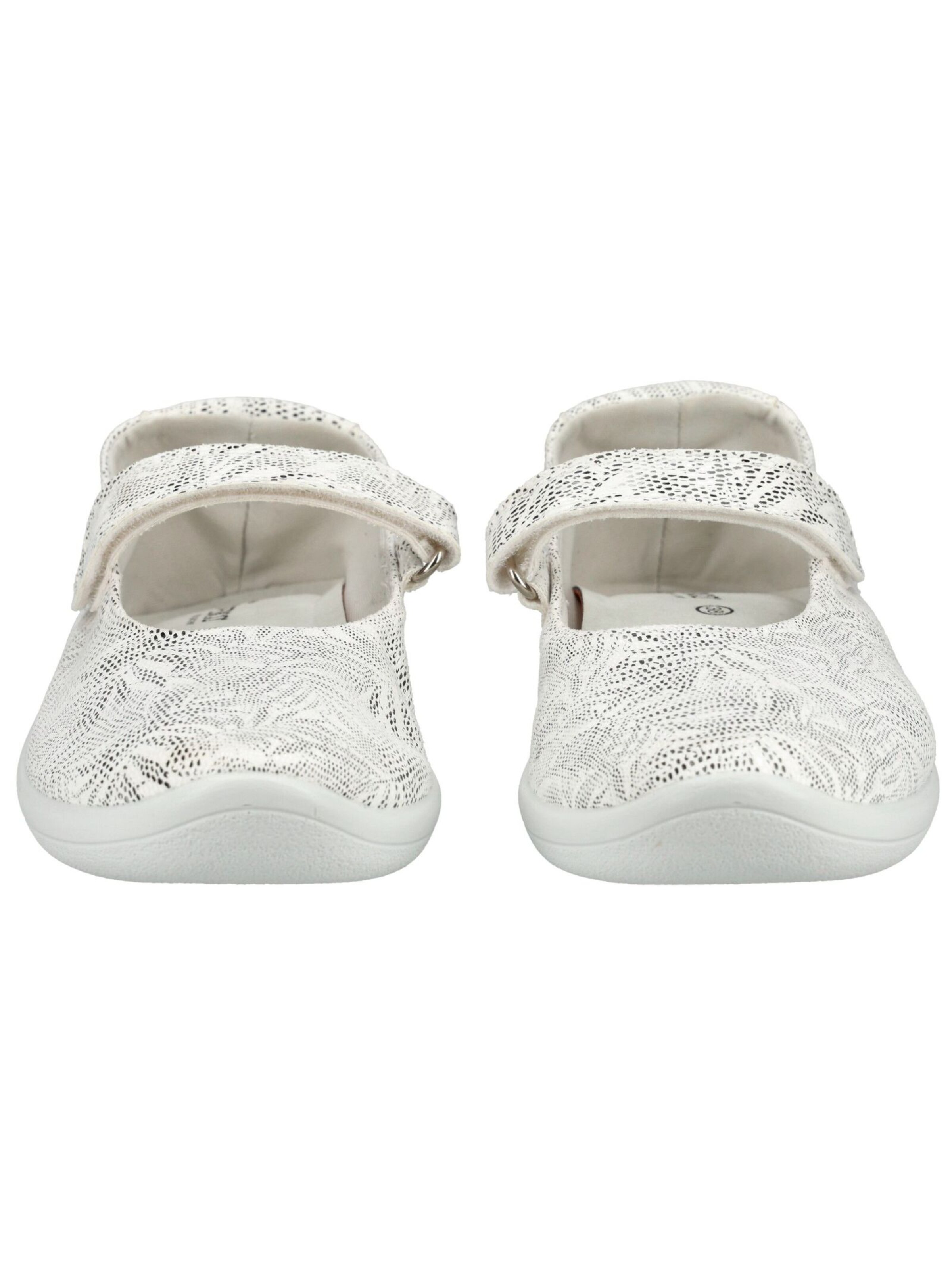 Arcopedico Ballet Flats with Strap in White