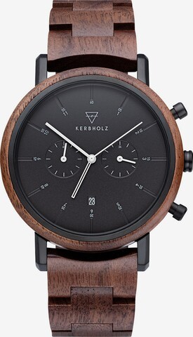 Kerbholz Analog Watch 'Johann' in Brown: front