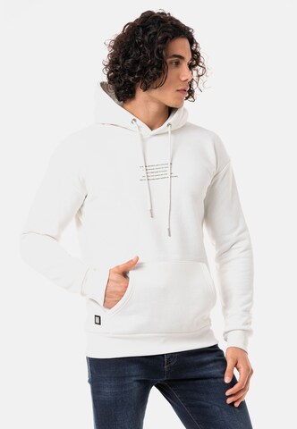 Redbridge Sweatshirt 'Dont Deserve' in White: front