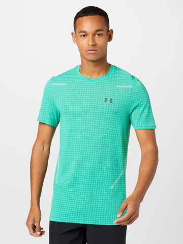 T-Shirt fonctionnel UNDER ARMOUR en vert : devant