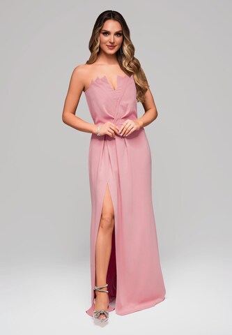 Ombre Evening dress in Pink: front