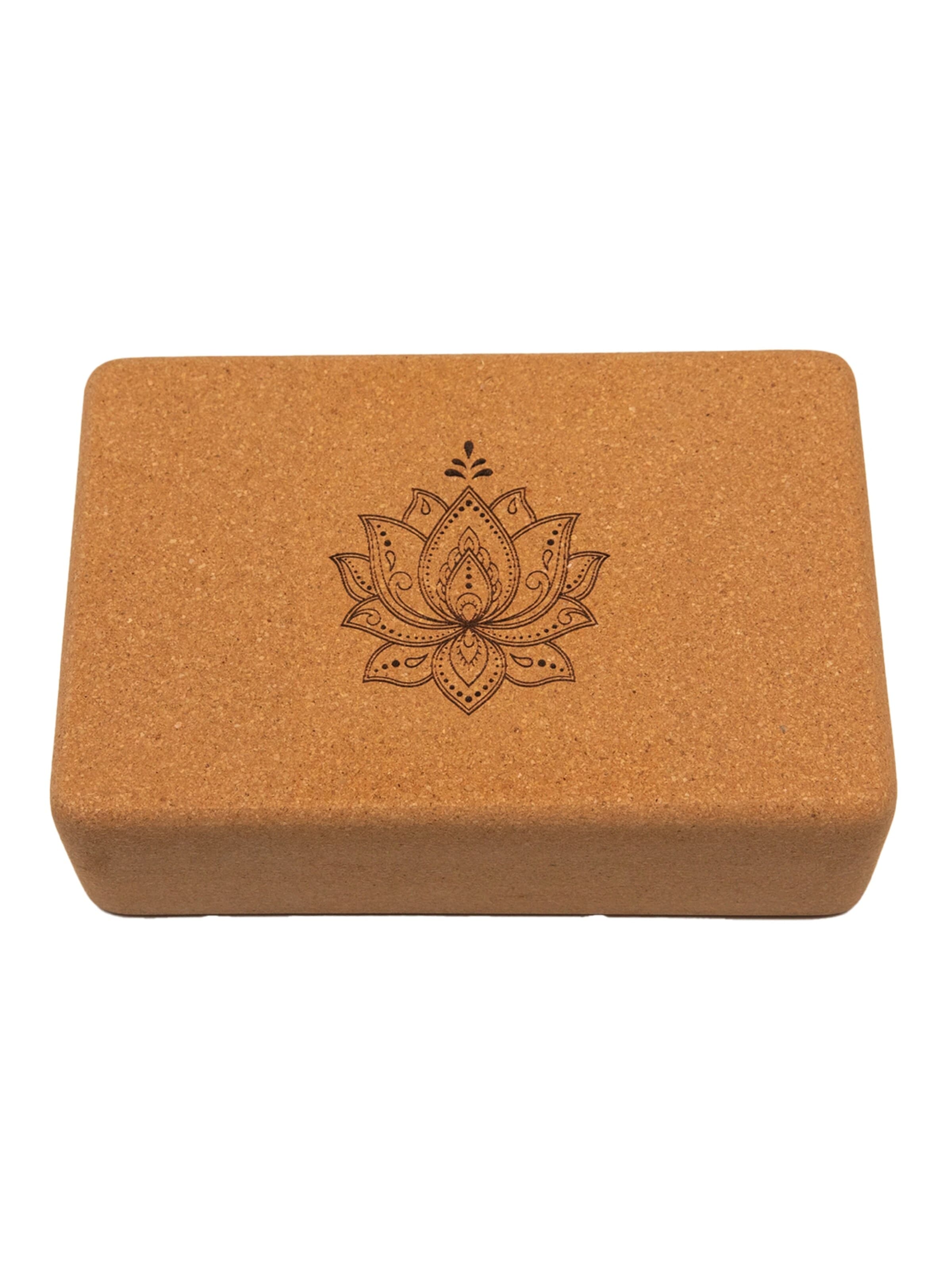 Divasya Yoga Block 'Yoga Block 2er Set Lotus'‌‌‌ in 4XS in braun, Produktansicht