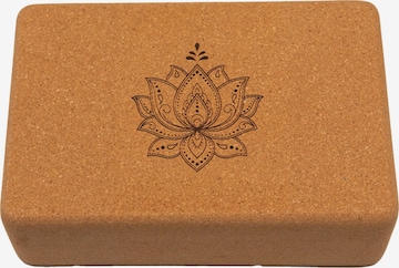 Divasya Yoga Block 'Yoga Block 2er Set Lotus' in Braun: Vorderseite
