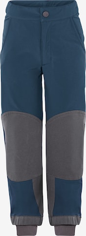 VAUDE Tapered Outdoor trousers 'Caprea' in Blue: front