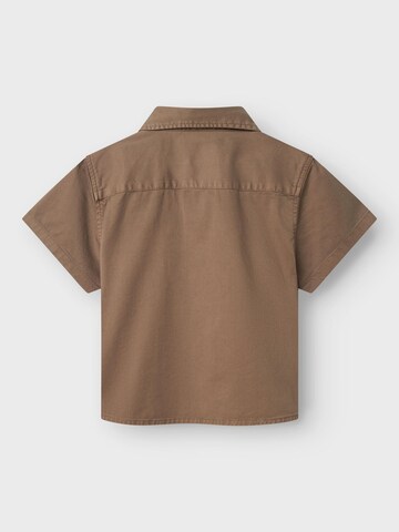 NAME IT Regular fit Overhemd in Bruin