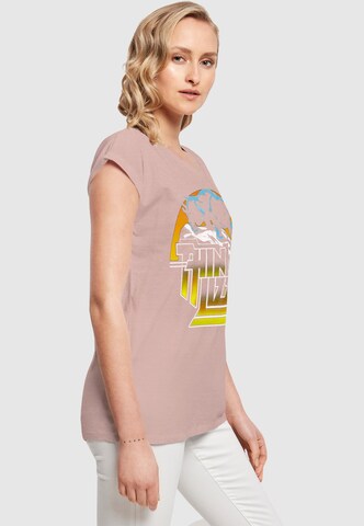 Merchcode T-Shirt 'Thin Lizzy - TL Panther' in Beige