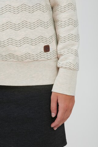 Sweat-shirt 'VERNITA' Oxmo en blanc