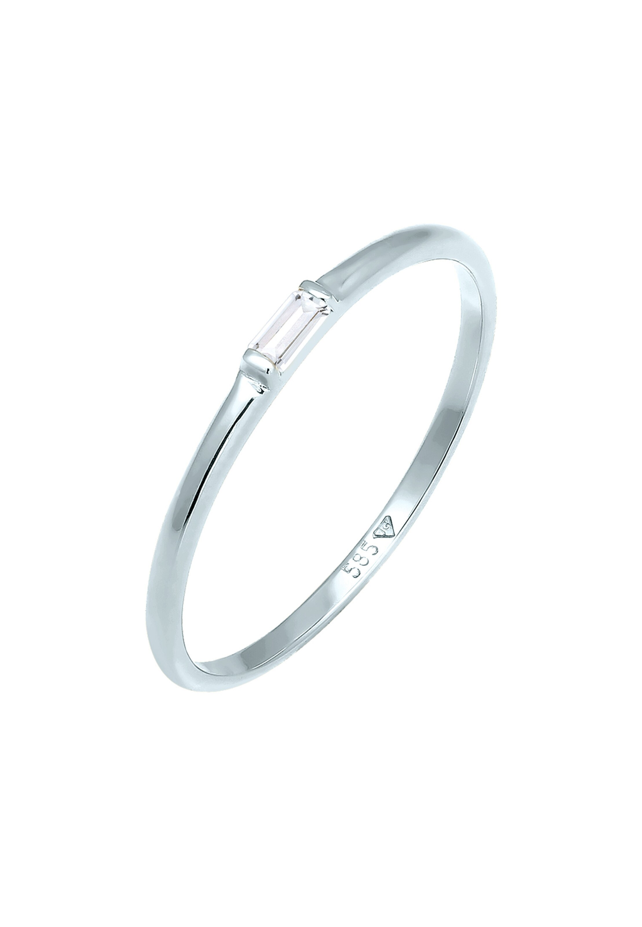 ELLI PREMIUM Ring in Wit: voorkant