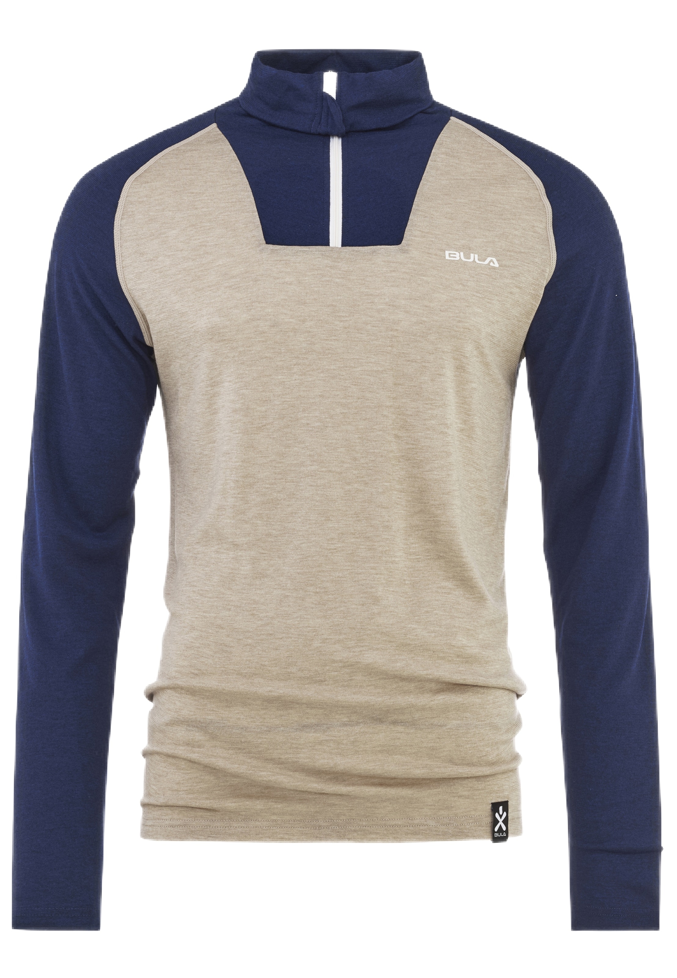 BULA Performance Shirt in Beige: front