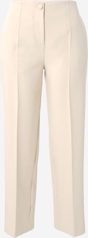 Oasis Regular Trousers with creases in Beige: front