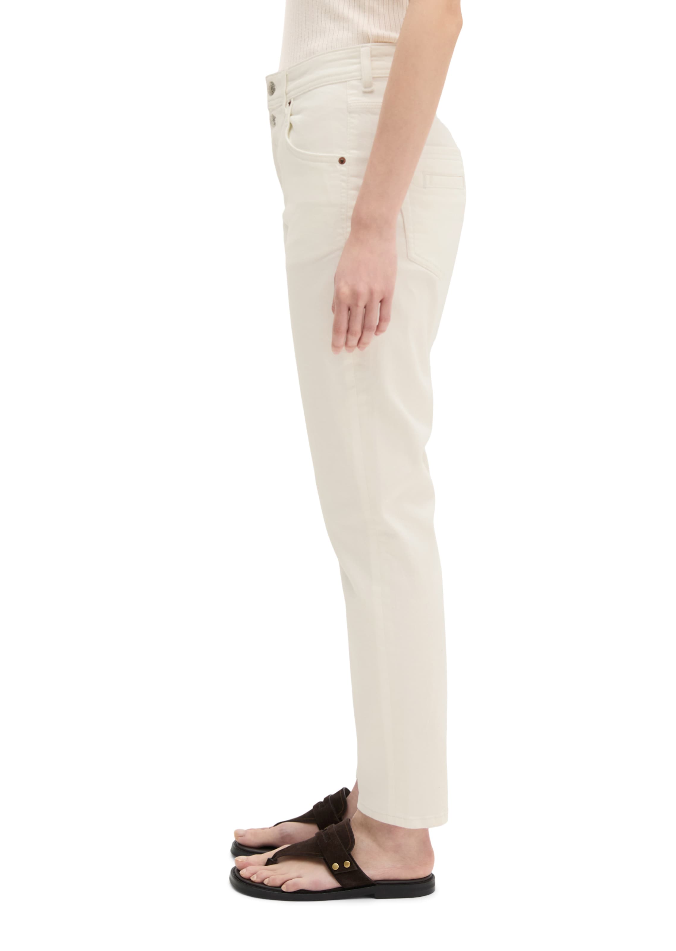 Marc O'Polo Loosefit Jeans 'Theda' in Weiß