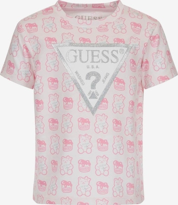 GUESS Tričko – pink: přední strana