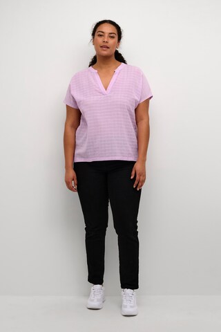 KAFFE CURVE - Blusa 'Felia' em roxo