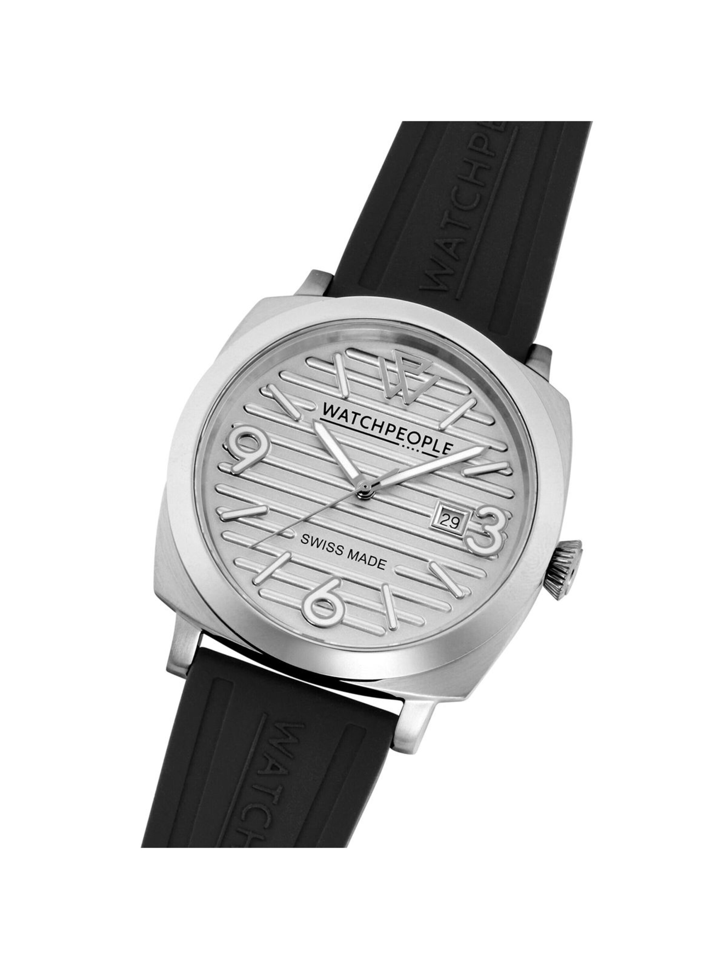Montre à affichage analogique Watchpeople en argent
