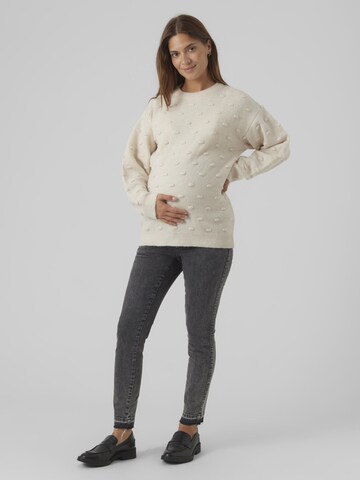 MAMALICIOUS Slim fit Jeans 'BODA' in Grey