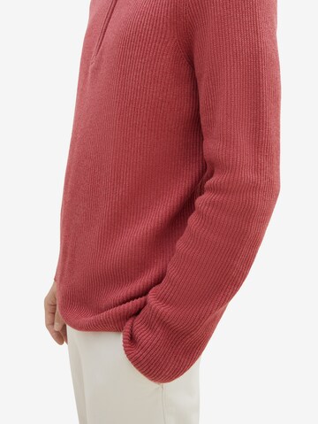 TOM TAILOR Sweater in Red