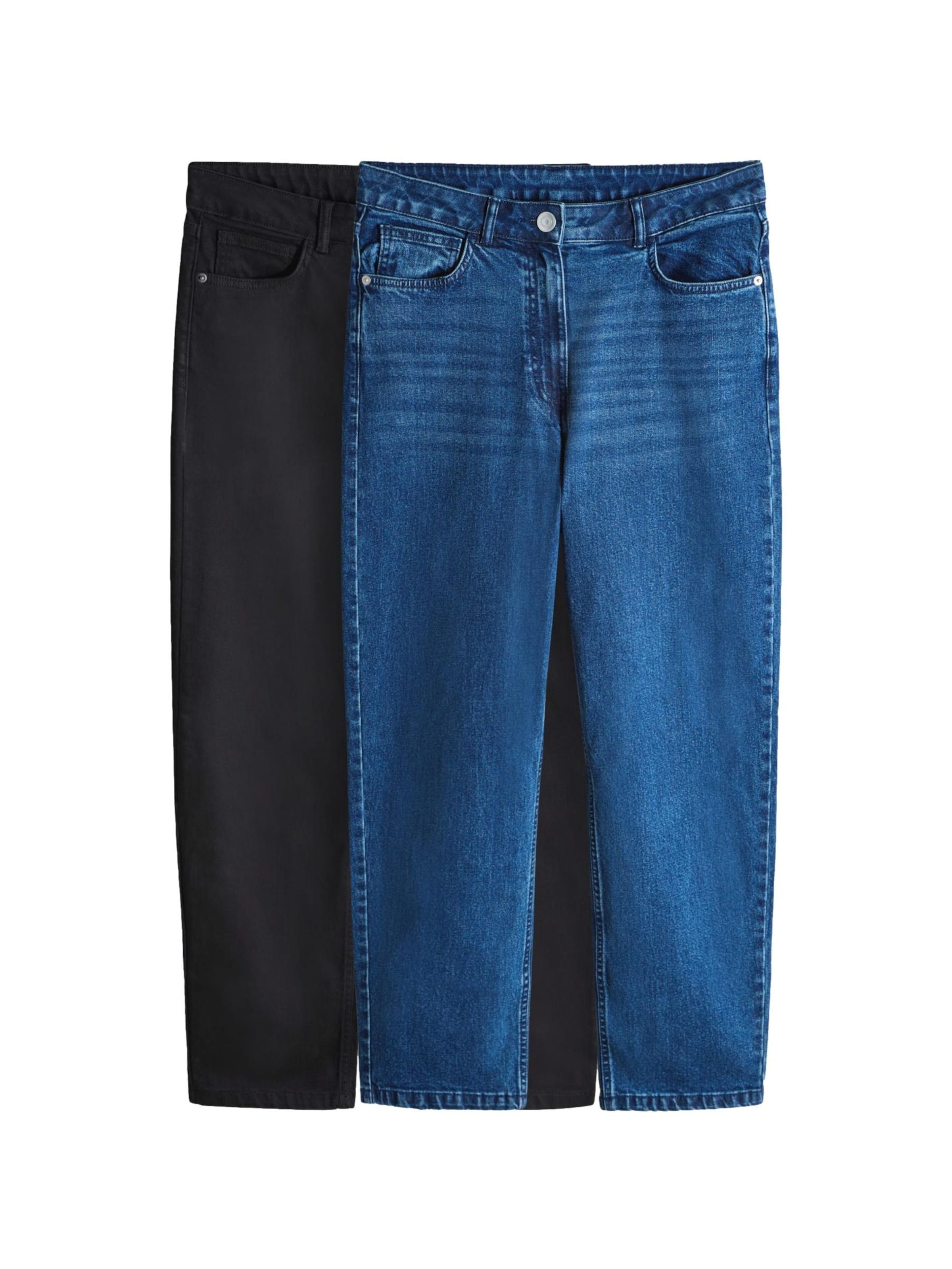 The Set Regular Jeans in Blue: front