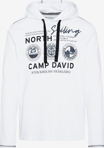 CAMP DAVID Shirt 'Cruise North' in Wit: voorkant