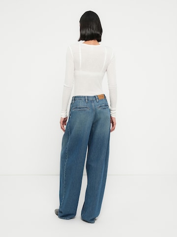 Samsøe Samsøe Свободный крой Джинсы с плиссировкой 'Saharper' в Синий