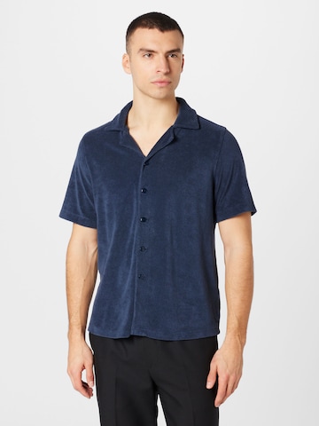 Harmony Paris Regular fit Button Up Shirt 'CLAUDIO' in Blue: front