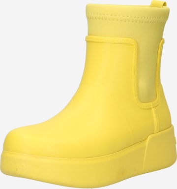 Calvin Klein - Botas de borracha em amarelo: frente
