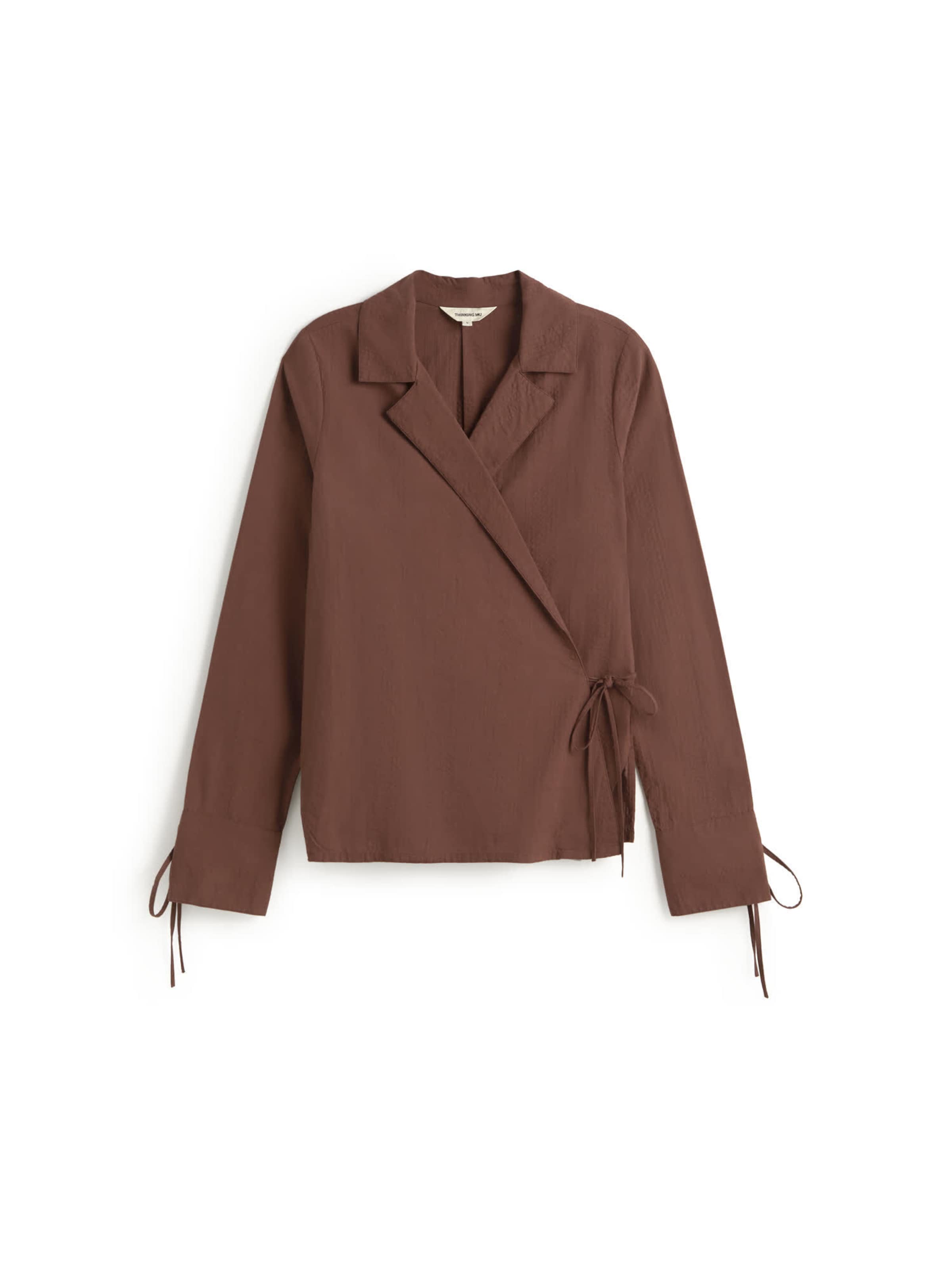 Thinking MU Blouse 'Lenie' in Rood: voorkant