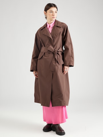 ONLY Between-Seasons Coat 'HAILEY' in Brown: front