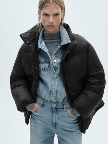 MANGO Jacke 'Time' in Schwarz: Vorderseite