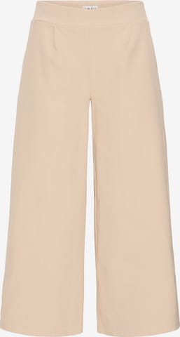 Wide Leg Jean à pince 'Kate' ICHI en beige : devant