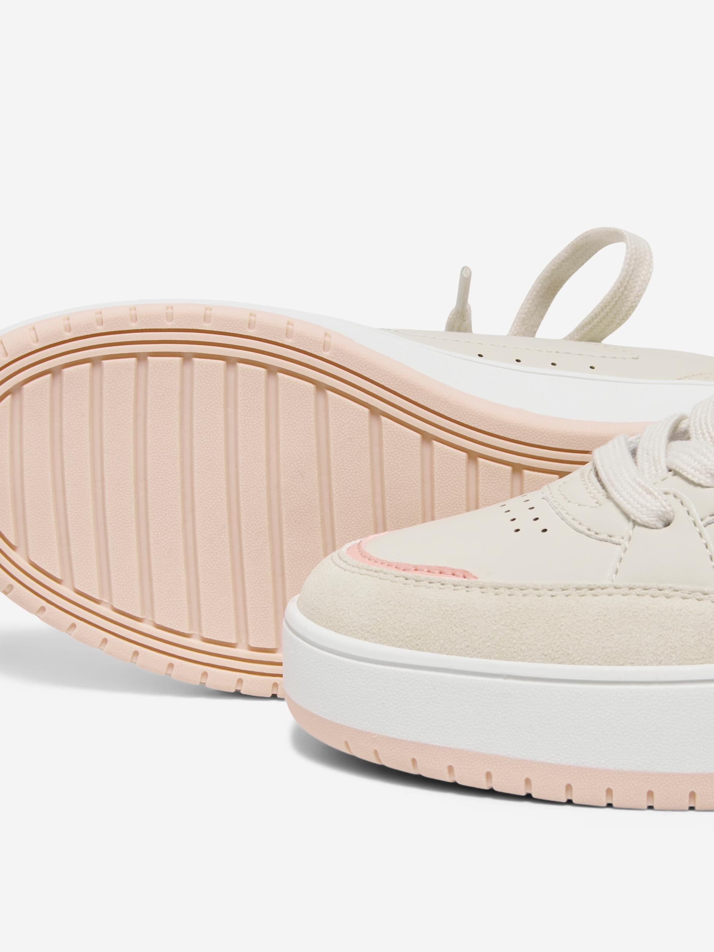 Cream platform trainers sale
