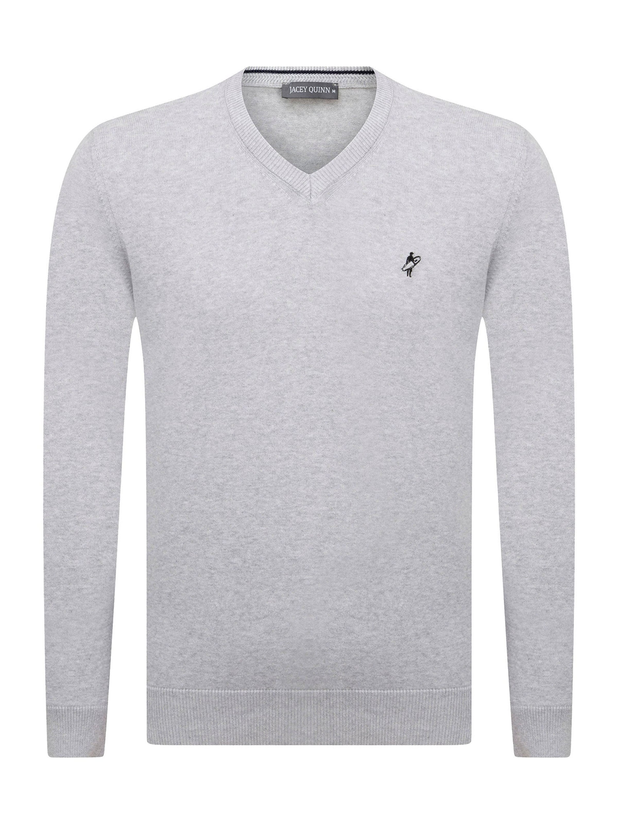 Pull-over Jacey Quinn en gris : devant