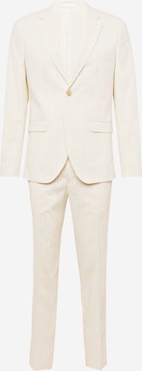 JACK & JONES Anzug 'RIVIERA' in dunkelbraun / weiß, Produktansicht