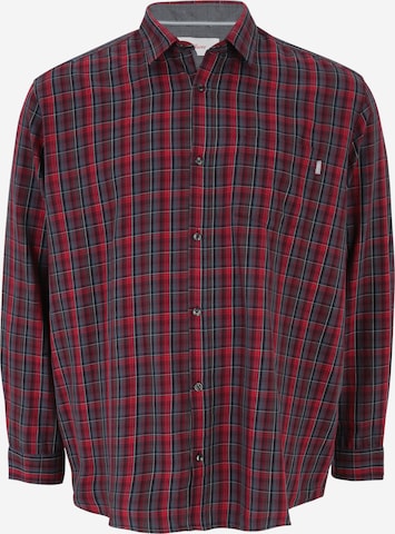 s.Oliver Men Big Sizes Button Up Shirt in Red: front