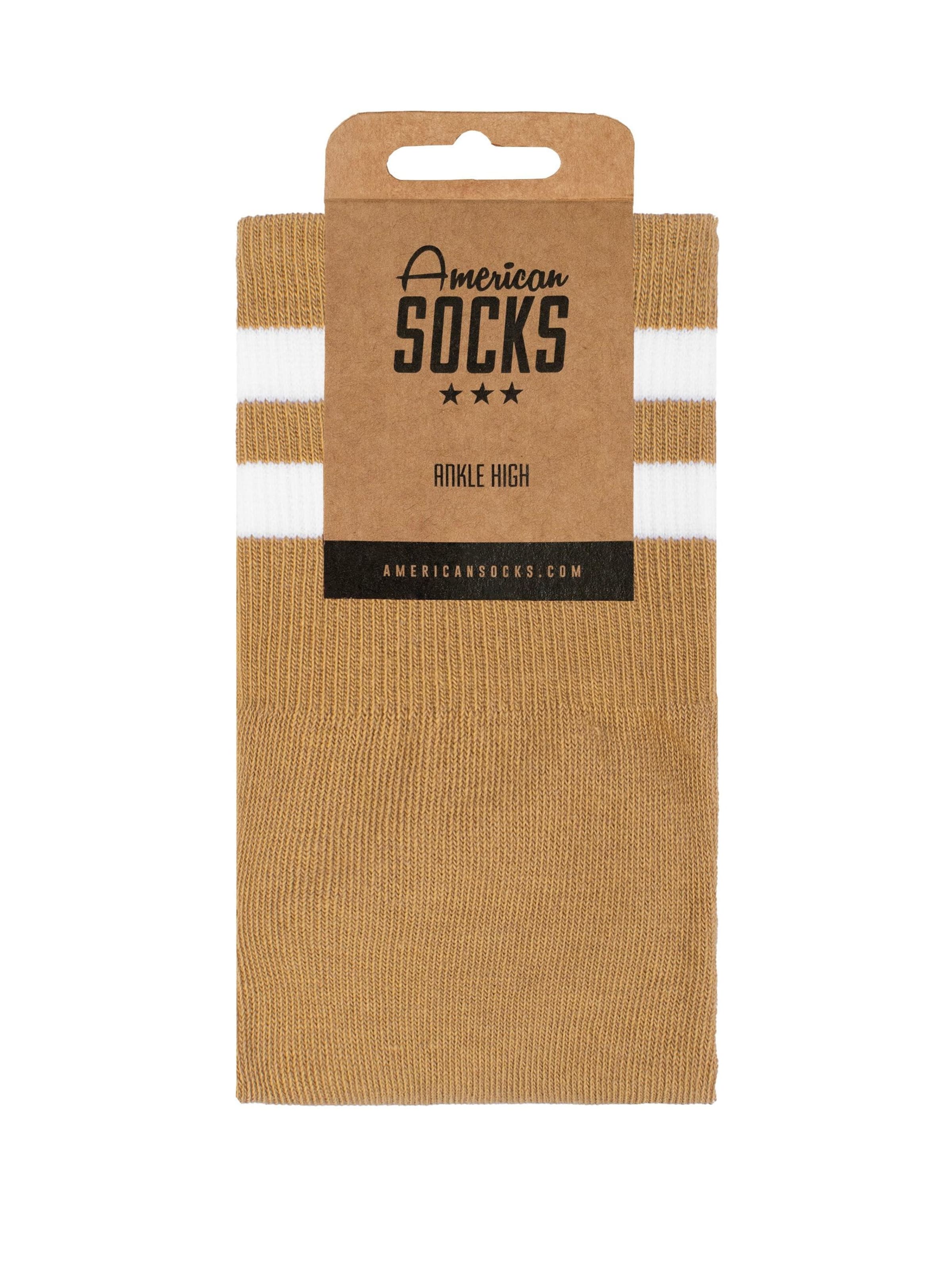 American Socks Ankle Socks 'Mustard' in Yellow