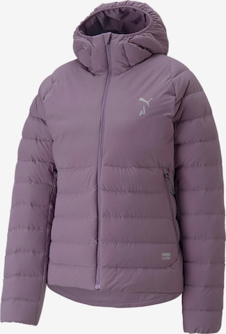 PUMA Athletic Jacket in Purple: front