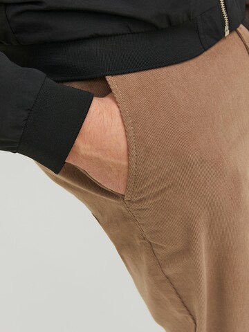 JACK & JONES Tapered Chino 'Karl' in Bruin