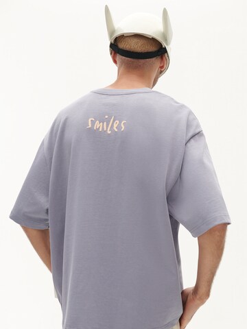 Smiles Shirt 'Lino' in Grau