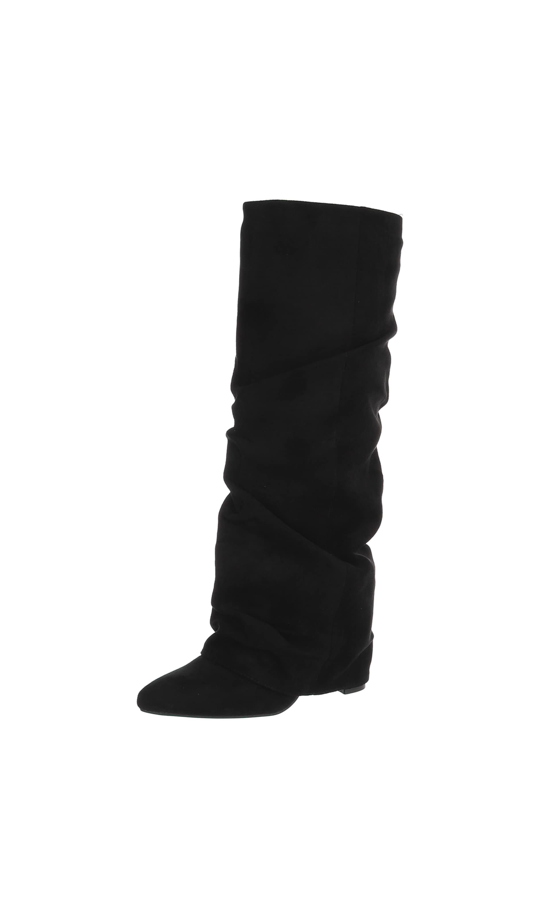 Ital-Design Stiefel in Schwarz: Vorderseite